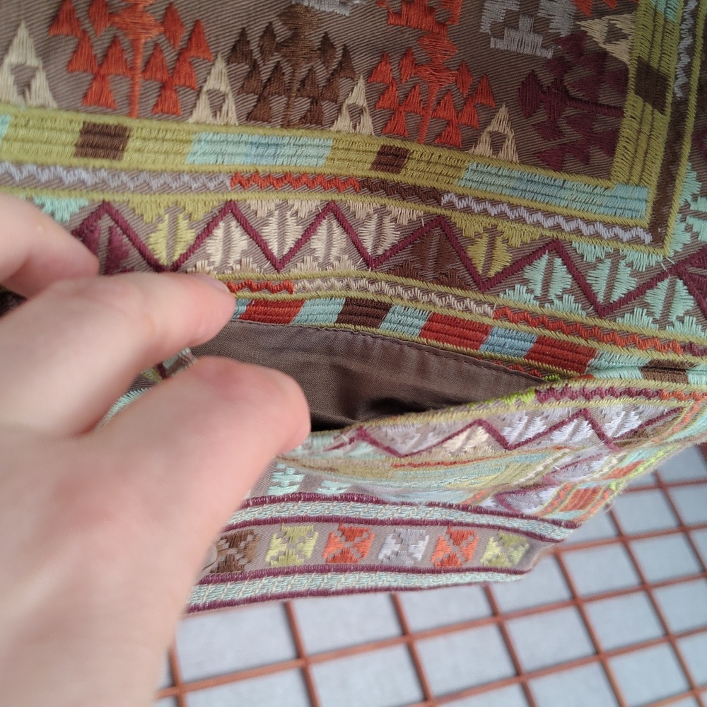 Women's Multicolor Patterned Button-Front Jacket … - image 3